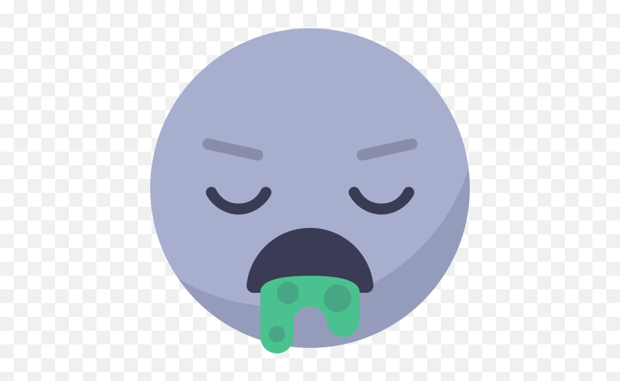 Em Emoticon Sick Free Icon Of Smileys For Fun Icons - Sick Face Cartoon Png Emoji,Sick Emoticon