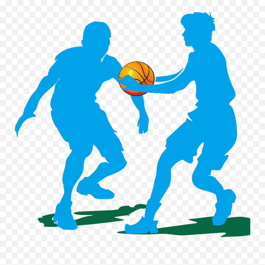 Basketball Silhouette Clip Art - Silhouette Transparent Background Basketball Png Emoji,Basketball Emoji Png