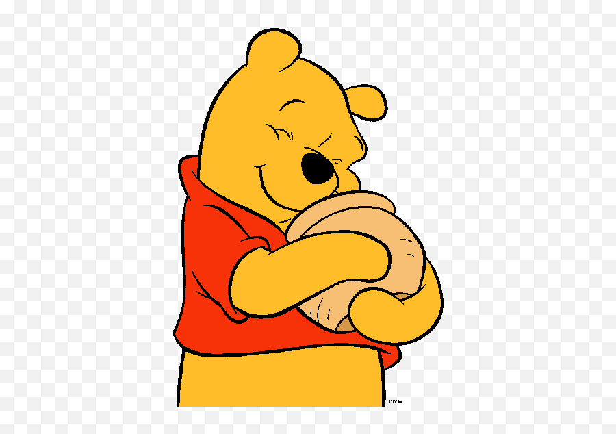 Winnie The Pooh Honey Pot Clipart - Winnie The Pooh With Honey Pot Emoji,Honey Emoji