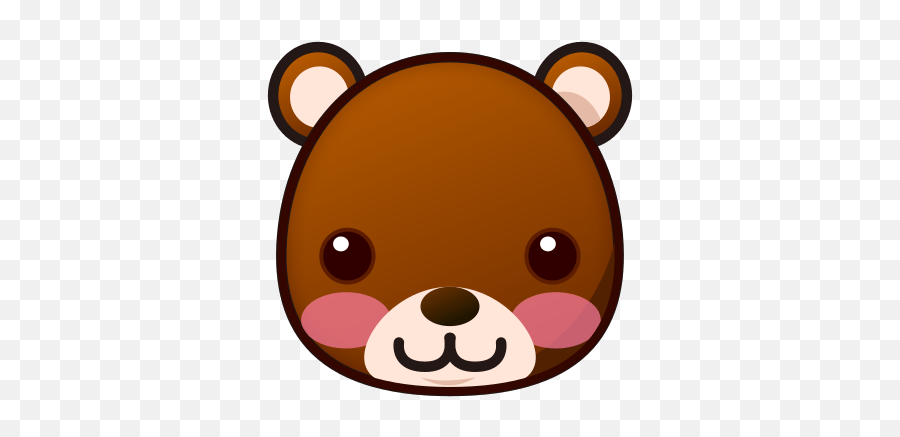Bear Face Emoji For Facebook Email - Bear Cartoon Face Only,Bear Emojis