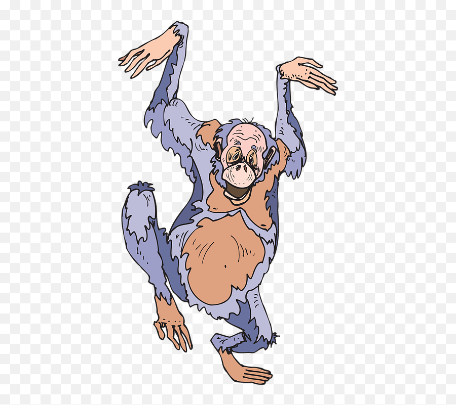 Free Ape Monkey Illustrations - Funny Goofy Emoji,Muscle Emoticon