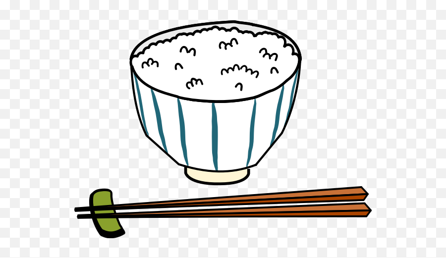 Japanese Rice Bowl - Rice Clipart Black And White Emoji,Rice Bowl Emoji