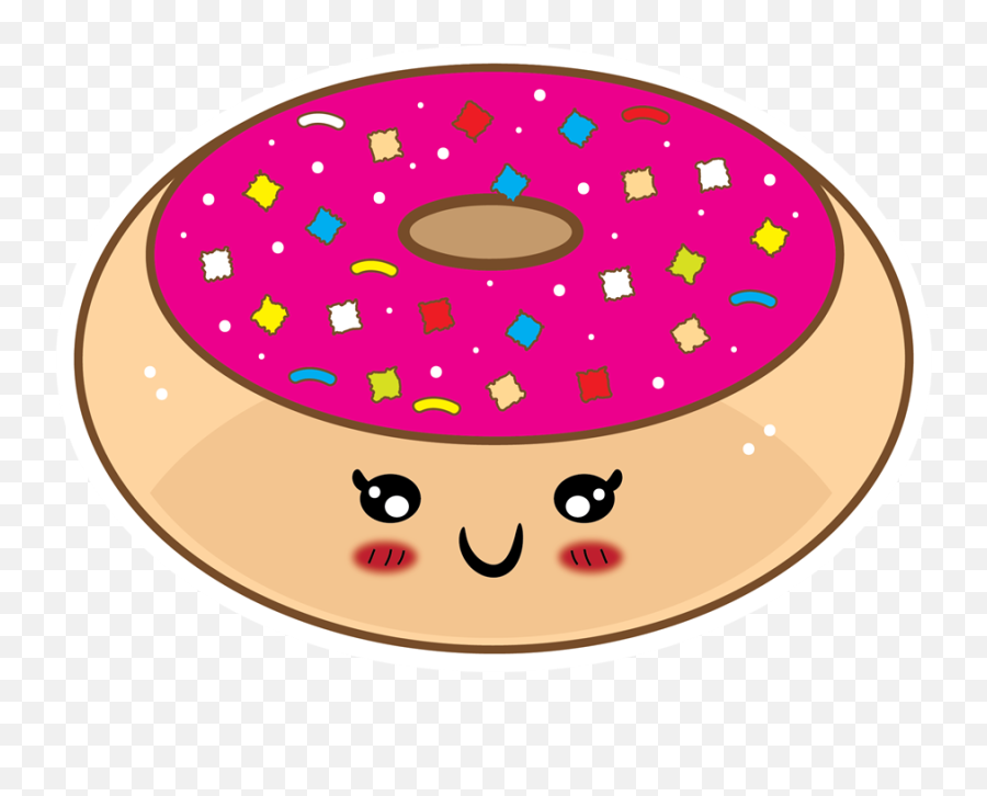 Donut Emoji Png Picture - Cute Donut Clipart,Basketball Donut Coffee Emoji
