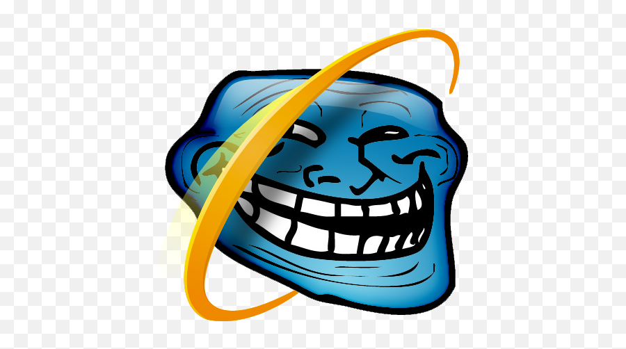 Lol You Mad Bro - Internet Explorer Troll Face Emoji,I Dunno Lol Emoticon