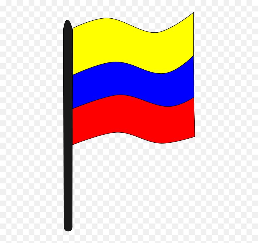 Library Of Bandera Colombia Clip Black - Bandera Colombia Izada Vector Emoji,Bandera De Colombia Emoji