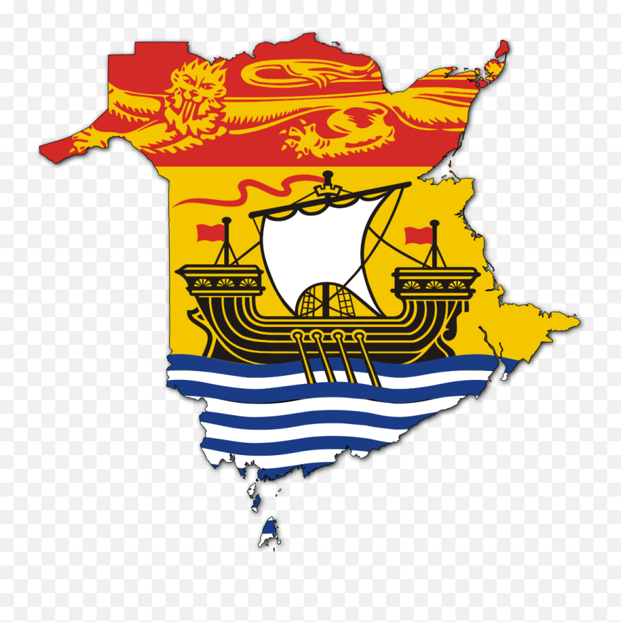 Flag - New Brunswick Provincial Flag Emoji,Marine Flag Emoji