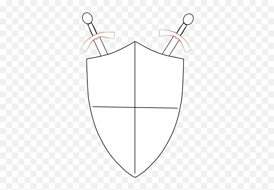 Crossed Swords And Shield Transparent - Shield With Sword Outline Emoji,Sword And Shield Emoji