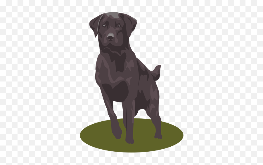 Black Lab Dog Vector Image - Black Lab Clip Art Emoji,Barking Dog Emoji
