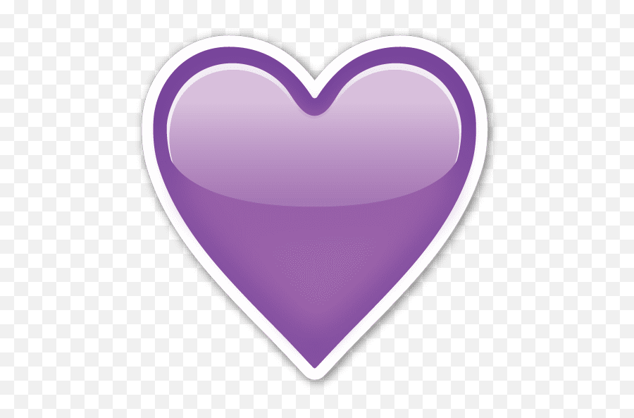 Png Purple - Purple Heart Emoji Png,Ios Heart Emoji