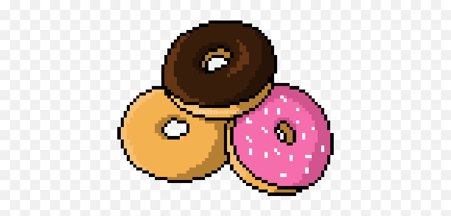 Transparent Donut Pixelsdrawn U0026 Animated By Totally - Donut Pixel Transparent Emoji,Bagel Emoji