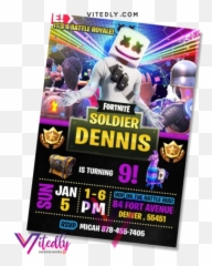 Birthday Invitations - Fill In Invitation Marshmello Emoji,Marshmello Emoji