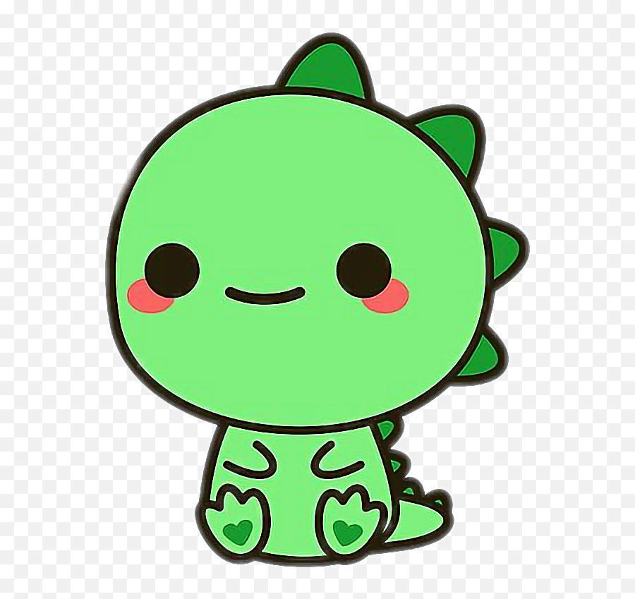 Dragon Drache Sweee Cute Green - Easy Cute Dinosaur Drawing Emoji,Dragon Emoticon