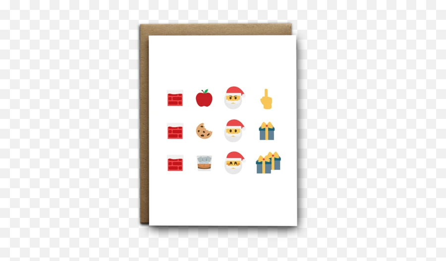 Christmas Greeting Cards - Illustration Emoji,Emoji Silent Night