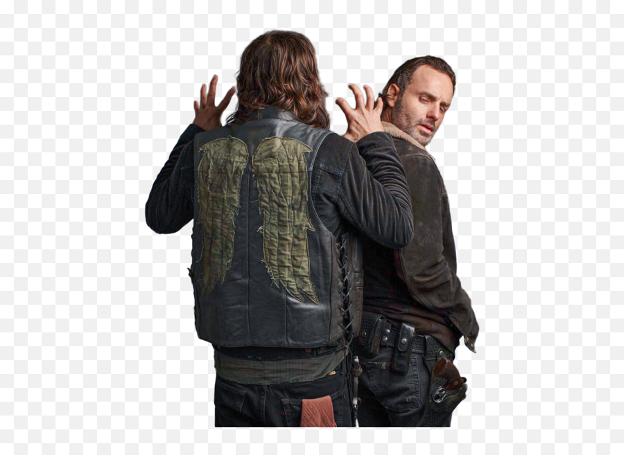 Daryl And Rick From The Walking Dead Png Official Psds Emoji,The Walking Dead Emoji