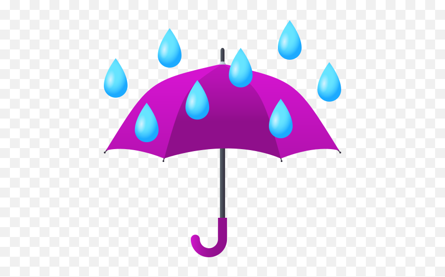 Emoji Umbrella With Raindrops To Copy Paste Wprock - Parapluie Emoji,Snowflake Emoji