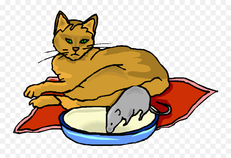 Funny - Cat And Rat Clipart Full Size Clipart 1789745 Cat And Rat Clip Art Emoji,Rat Emoji