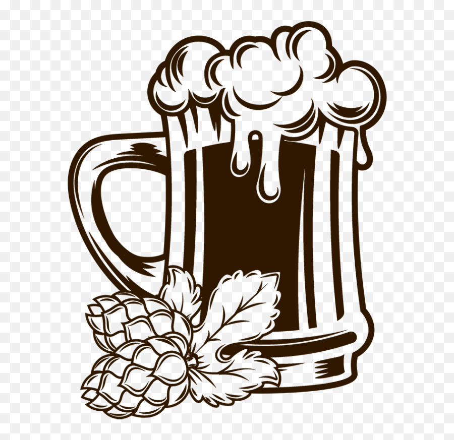 Pin Beer Mug Clipart Black And White - Beer Drawing Png Mug Of Beer Drawing Black And White Emoji,Beer Mug Emoji