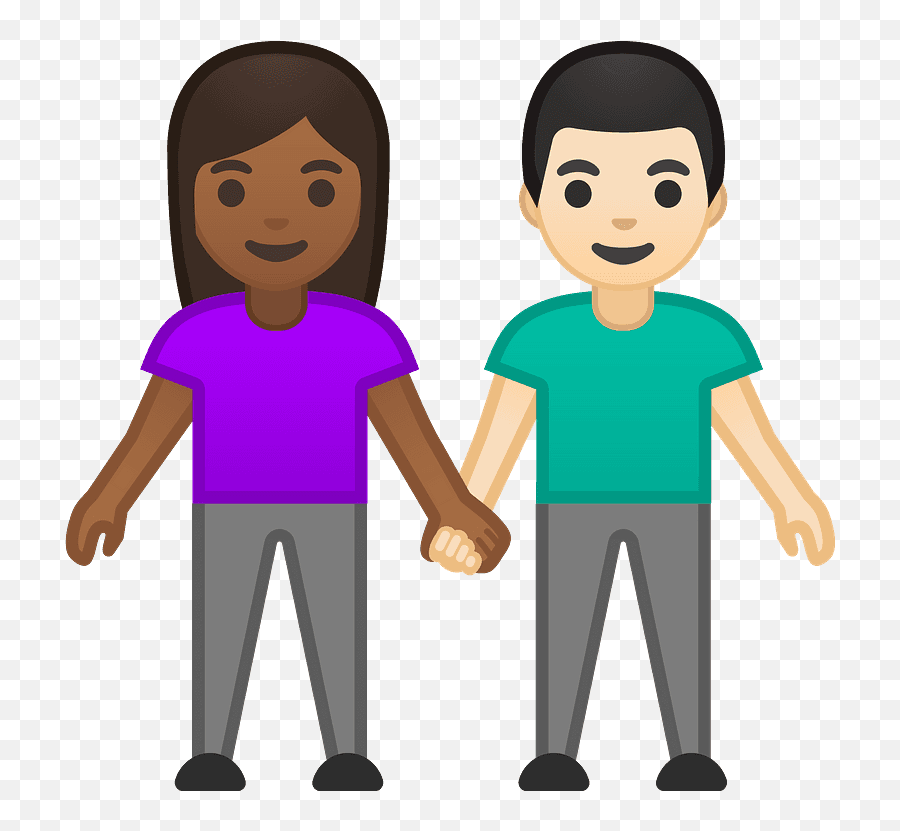 Man Holding Hands Emoji Clipart - Girls Holding Hands Emoji,Emoji Woman