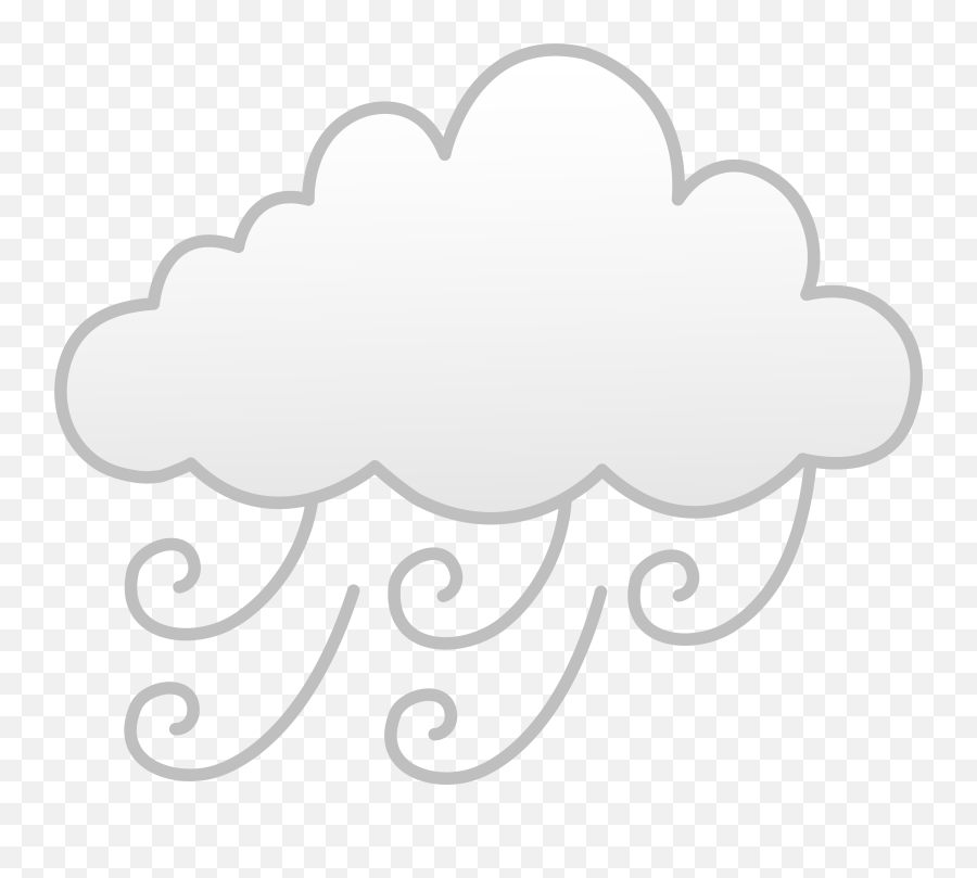 Fog Clipart Breezy Weather Fog Breezy Weather Transparent - Cloud Weather Clipart Windy Emoji,Wind Blowing Emoji