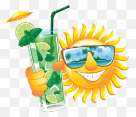 Smiley Funny sun Summer humor - Mojito Emoji