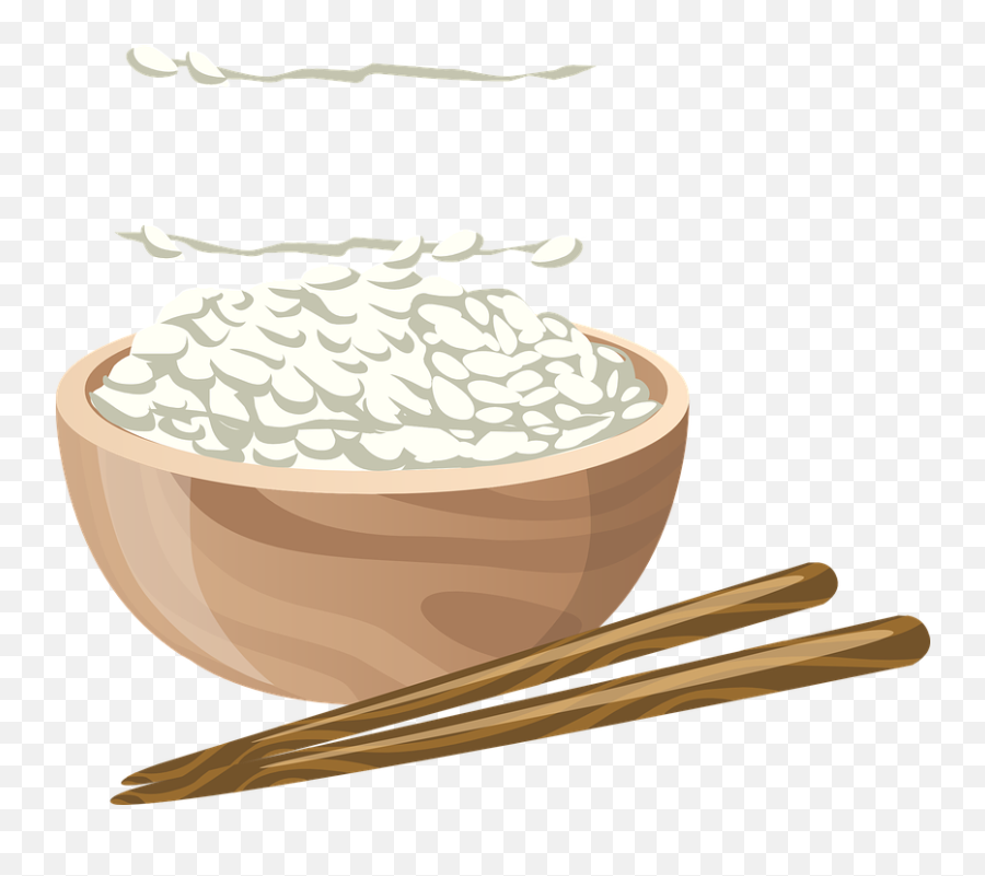 Rice Bowl Chopsticks - Rice Clipart Png Emoji,Rice Bowl Emoji