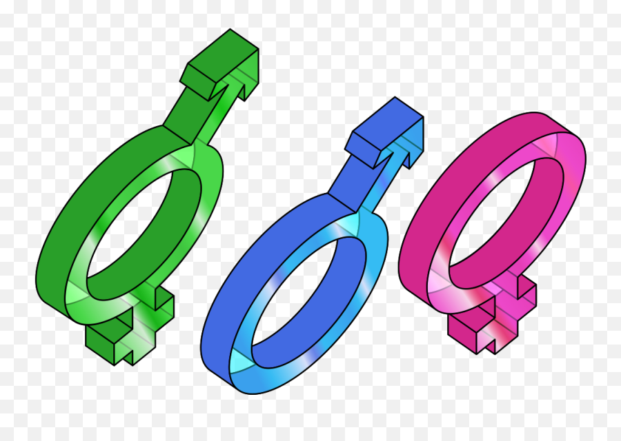 3d Gender Symbol - Gender Symbol Emoji,Emoji Sex Meanings