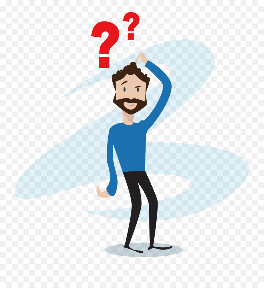 Confused Clipart Question Mark - Question Person Icon Png Emoji,Question Mark Emoticon