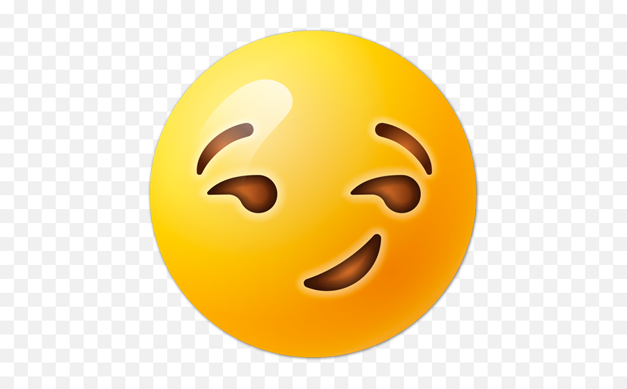 Wall Stickers Smirking Face - Smirk Emoji,Smug Smile Emoji