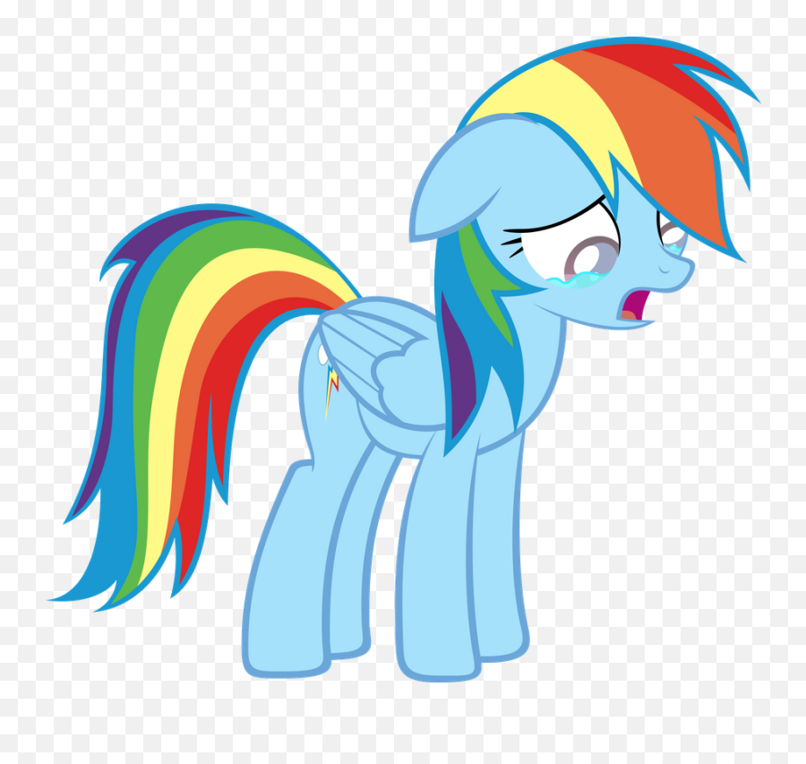 Rainbow Dash The Least In S9 - My Little Pony Rainbow Dash Sad Emoji,Banging Head On Wall Emoji