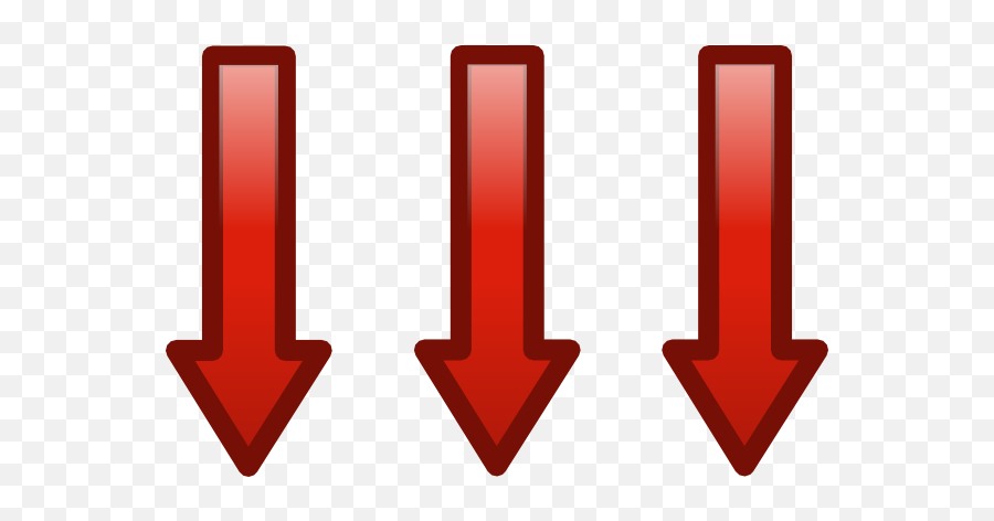 11975 Arrow Free Clipart - Three Arrows Pointing Down Emoji,Snowflake Down Arrow Emoji