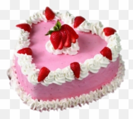 Strawberry Strawberrycake Cake Pink - Birthday And Bouquet Emoji