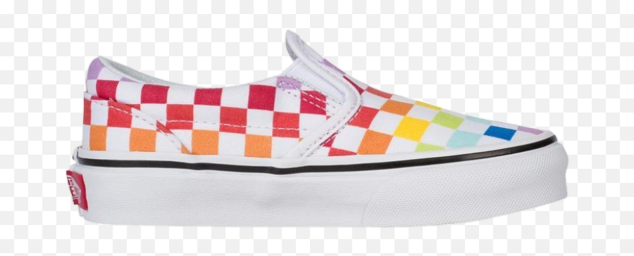 Checkeredvans Rainbowvans Shoes Rainbow - Vans Slip On Rainbow Emoji,Emoji Shoes Vans