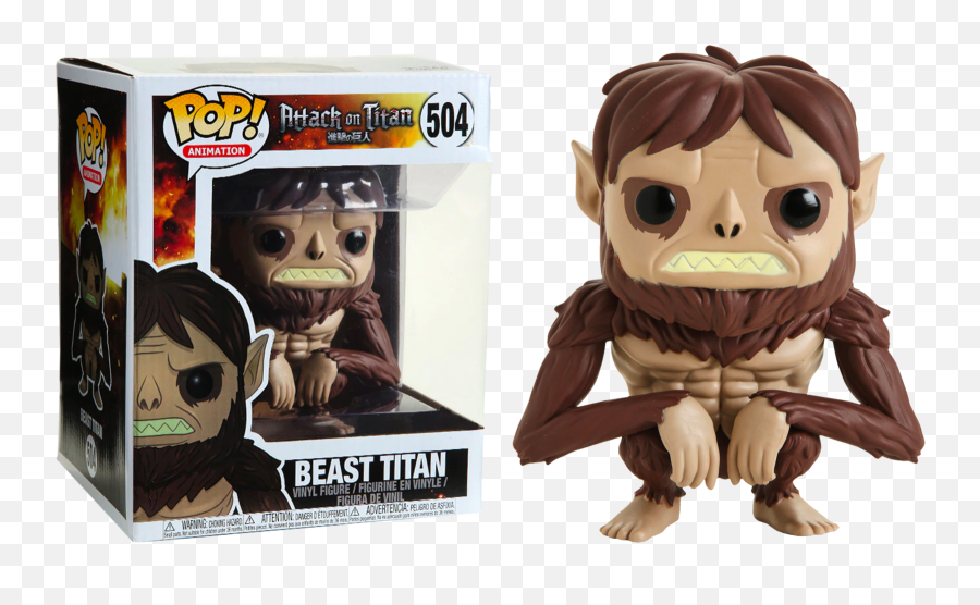 Attack On Titan - Beast Titan 6 Super Sized Pop Vinyl Figure Beast Titan Funko Pop Emoji,Deez Nuts Emoji