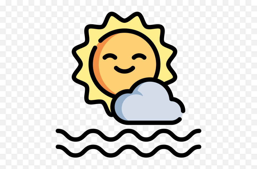 Cloud - Free Weather Icons Png Emoji,Ice Cream Sun Cloud Emoji