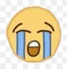 The Newest Cryin Stickers - Poorly Drawn Crying Emoji Meme,Cryin Emoji