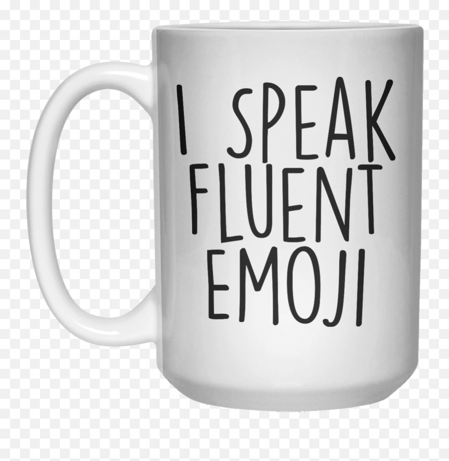 I Speak Fluent Emoji Mug Mug - 15oz Beer Stein,Emoji Coffee Mugs