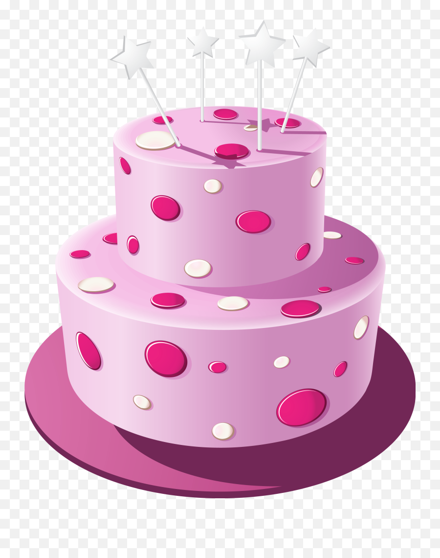 Pink Cake Png Clipart Image - Pink Birthday Cake Png Pink Cake Clipart Png Emoji,Pink Emoji Cake