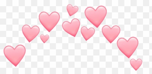Pink Heart Emoji Png Hd - Red And Green Heart Crown,Simple Heart Emoji