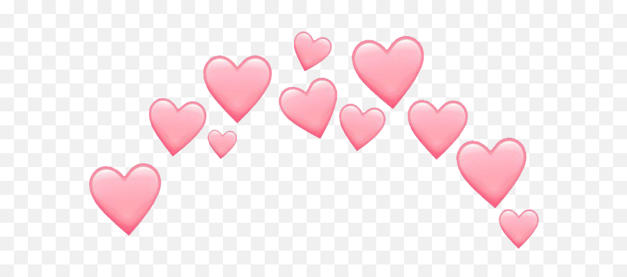 Pink Heart Emoji Png Hd - Red And Green Heart Crown,Simple Heart Emoji