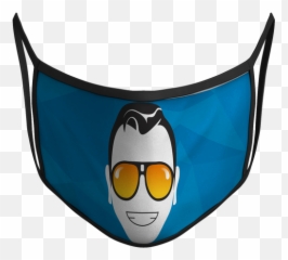 Sublimated Reusable Mask - Cartoon Emoji