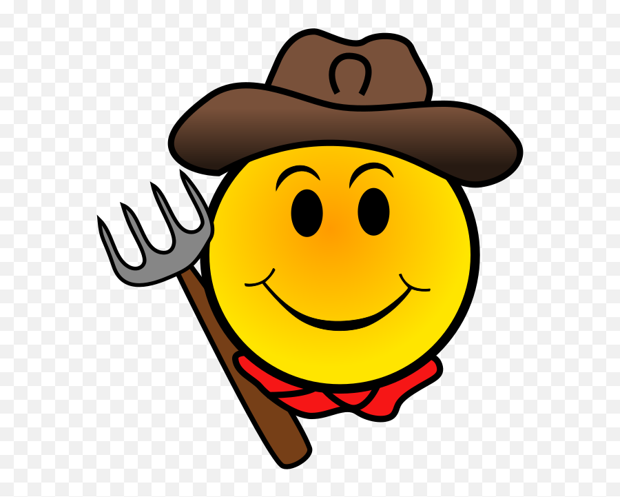 Farmer Smiley Png Svg Clip Art For Web - Download Clip Art Emoji Granjero,Fidget Spinner Emoticon