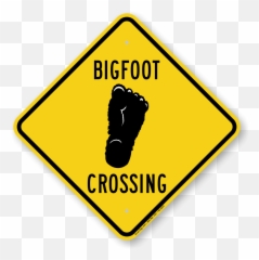 Footprint Clipart Sasquatch Footprint Sasquatch Transparent - Transparent Bigfoot Crossing Emoji,Sasquatch Emoji
