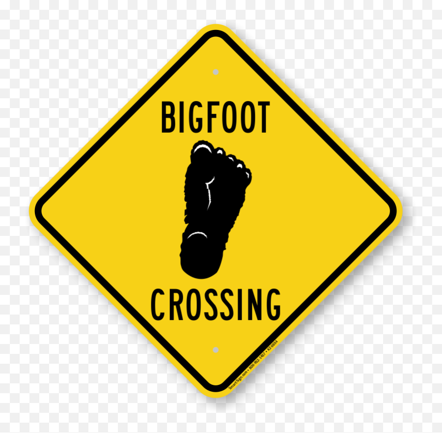 Footprint Clipart Sasquatch Footprint Sasquatch Transparent - Transparent Bigfoot Crossing Emoji,Sasquatch Emoji