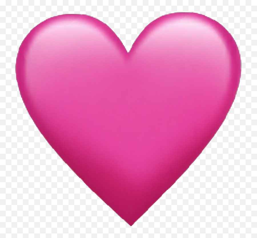 Pink Heart Emoji Png Clipart - Iphone Pink Heart Emoji,Heart Emoji Balloon
