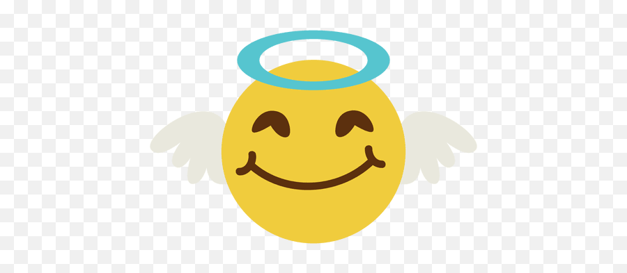 Smiling Angel Face Emoticon 6 Emoji,Money With Wings Emoji