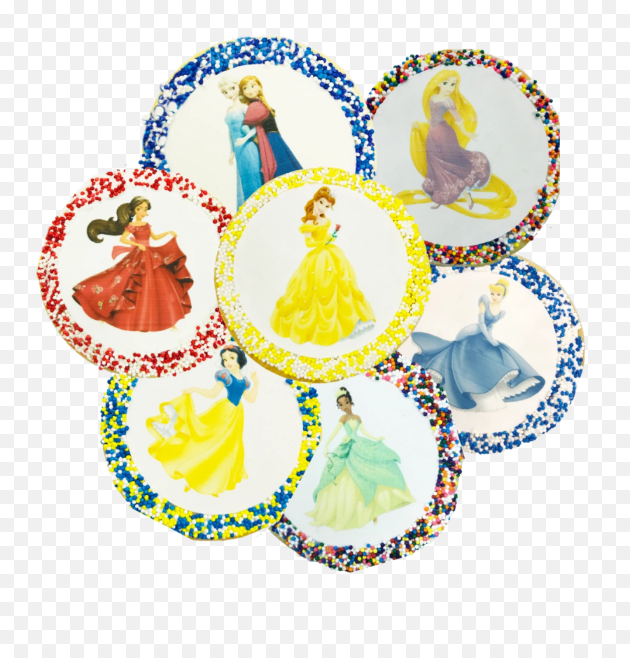 Disney Princess Sugar Cookies With - Disney Emoji,Disney Princess Emoji