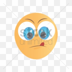 Tongue Out Of Mouth Vector Image - Cartoon Emoji