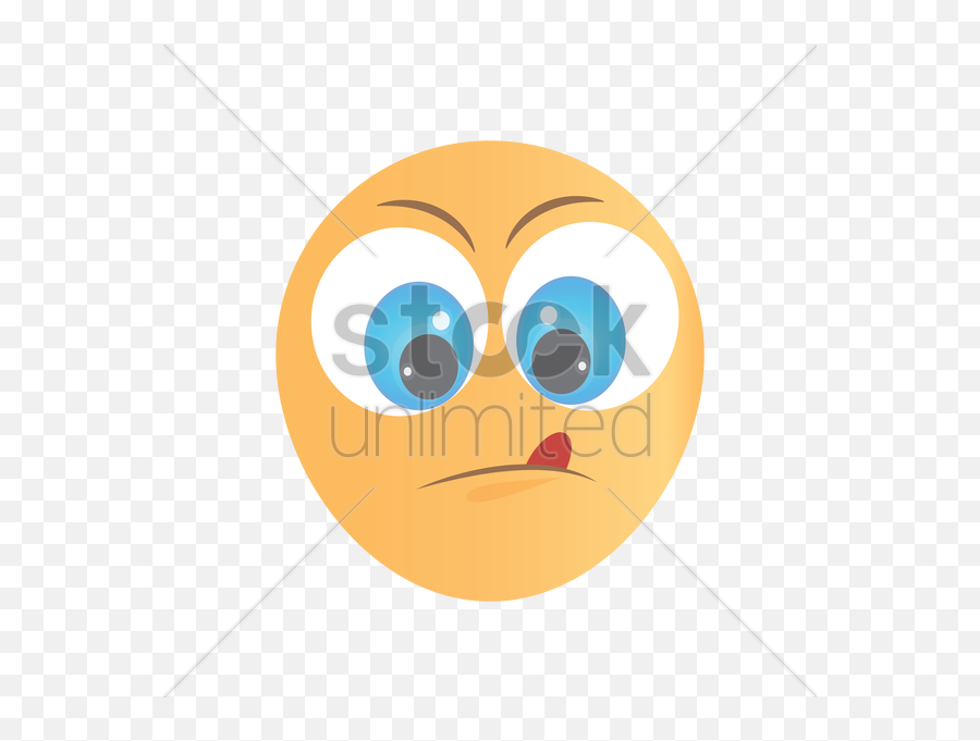 Tongue Out Of Mouth Vector Image - Cartoon Emoji,Stick Tongue Out Emoticon