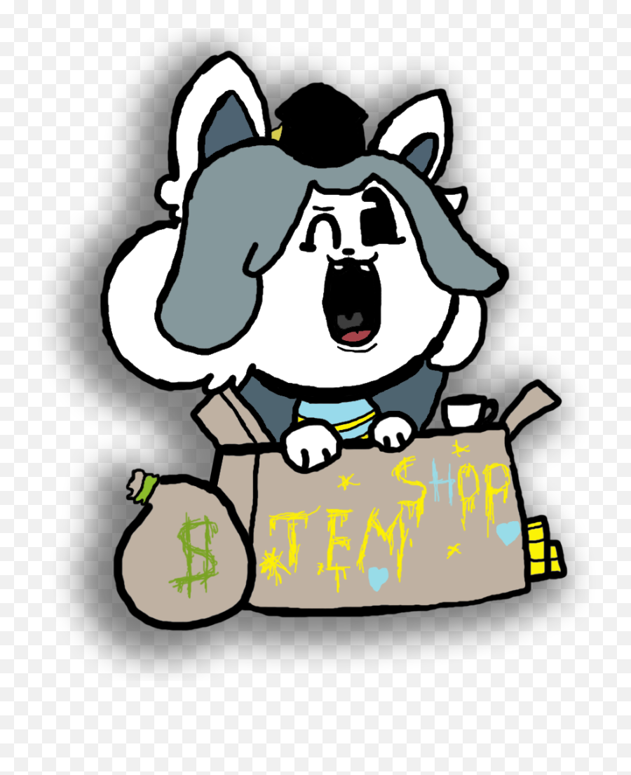 Need Upvotes So Tem Can Go To College - Cartoon Emoji,Temmie Emoji