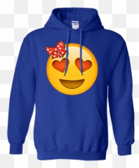 Heart Bow Valentines Day T Shirt Hoodie Emoji,Cheer Bow Emoji